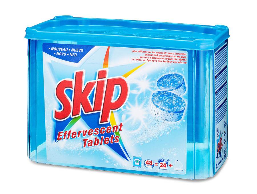 Detergent tabs PS transparent